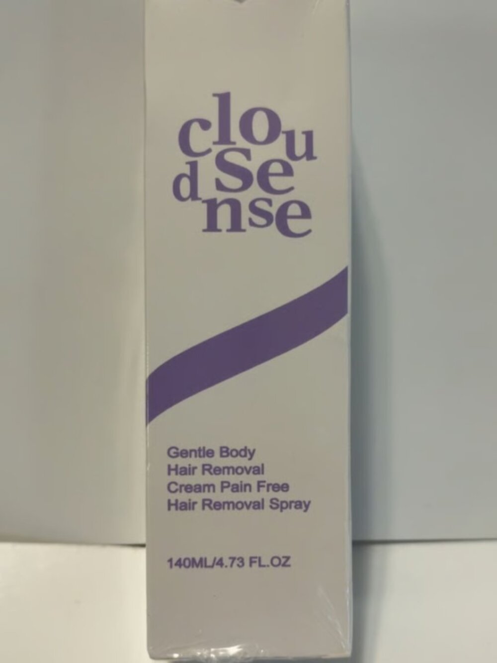Cloudsense Pain Free Body Hair Removal Cream Spray, White/Purple 140ml